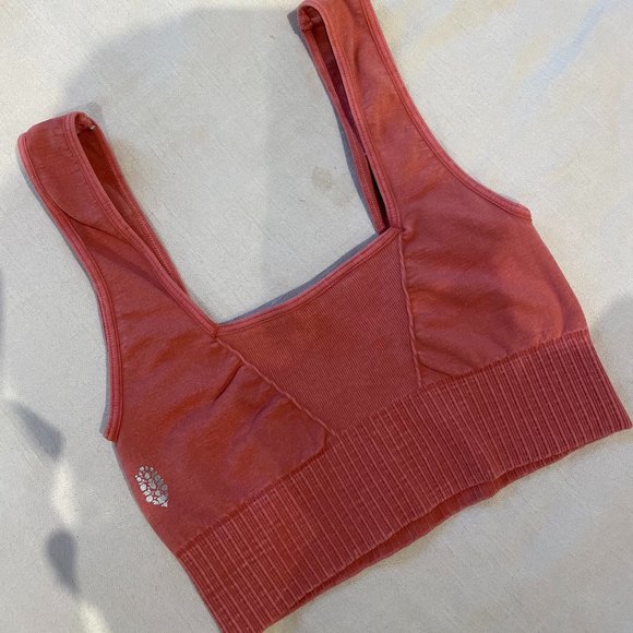 Fp Movement Good Karma Square Neck Poppy Bra - Picture 1 of 2